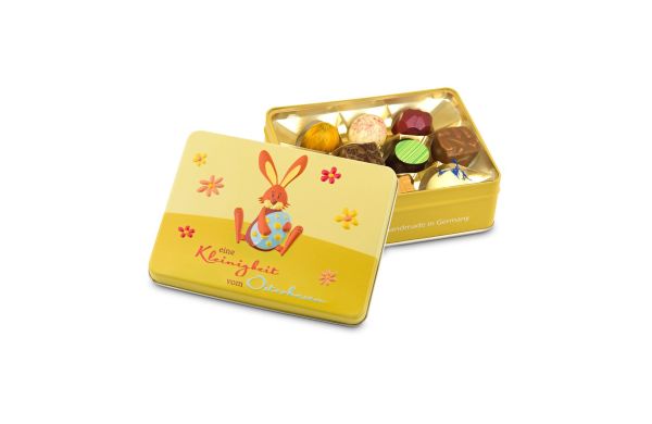 Geschenkartikel / Präsentartikel: Kleinigkeit vom Osterhasen - Pralinendose mit 125 g