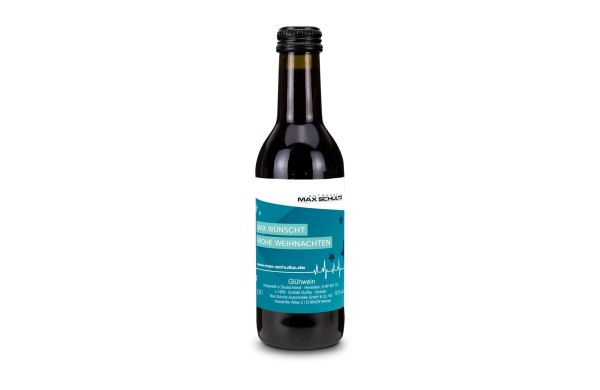 Glühwein - Flasche olivgrün, Schraubverschluss 0,25 l
