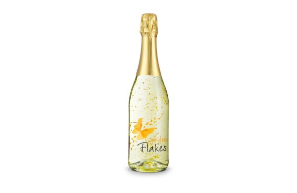 Golden Flakes - Flasche klar - 0,75 l