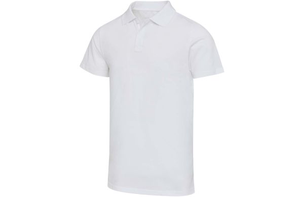 Graphite 180 g/m² Kurzärmeliges Poloshirt Bio Baumwolle (OCS), unisex, weiss, XS