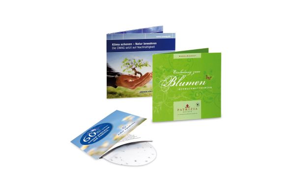 Green-Card mit Samen