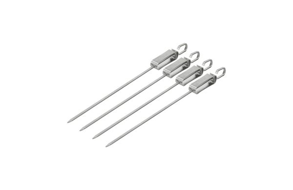 Grillspieß "Picante", 4er Set, silber