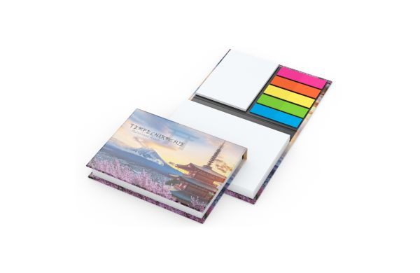 Haftnotiz-Set Wien Innenteil schwarz 100/25 Haftzettel - weiss