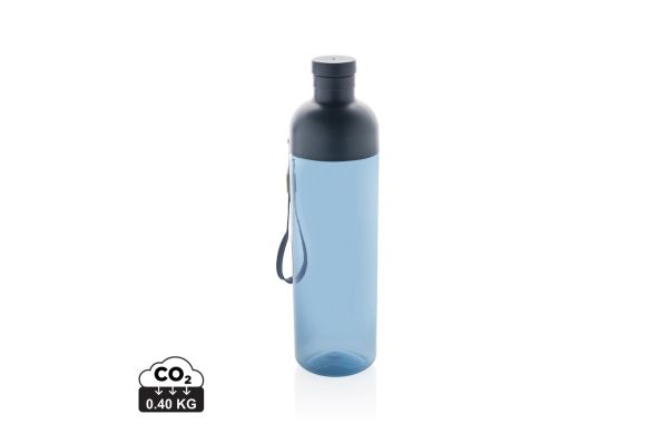 Impact auslaufsichere Wasserflasche aus RCS recyc. PET 600ml, navy blau