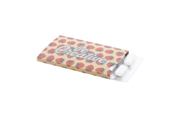 Individuell bedruckbarer Kaugumiiblister CreaChew 12 Eco, natur
