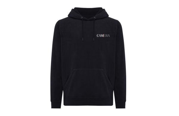 Iqoniq Trivor Mikrofleece-Kapuzen-Pulli aus recyc. Polyester, schwarz, 4XL