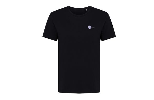 Iqoniq Yala Damen T-Shirt aus recycelter Baumwolle, schwarz, L