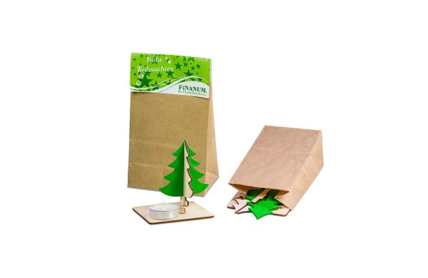 Kerzenständer Tannenbaum, Lasergravur