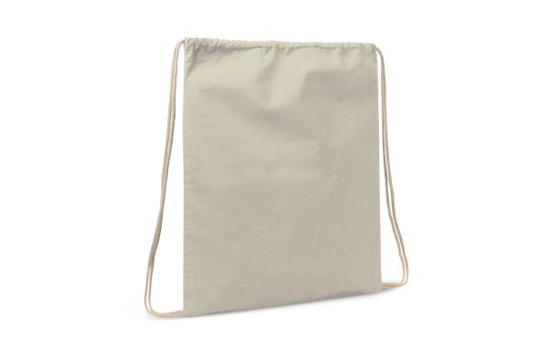 Kordelzugbeutel baumwolle OEKO-TEX® 140g-m² 35x45cm, ecru