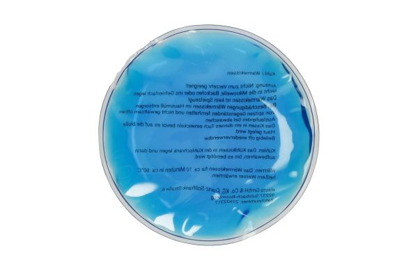 Kühl-/Wärmekissen "Round", blau/transparent
