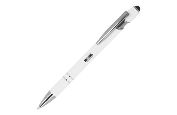 Kugelschreiber Paris Soft Touch R-AL schwarze Tinte, weiss