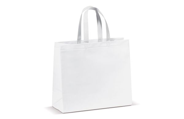 Laminierte Non Woven Tasche 105g-m², weiss