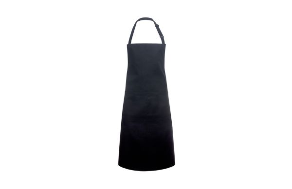 Latzschürze Basic mit Schnalle und Tasche BLS 5 schwarz