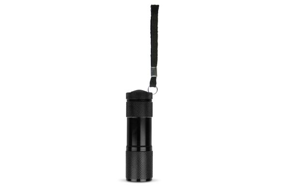 LED-Taschenlampe aus Aluminium , schwarz