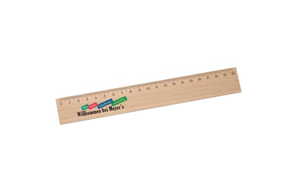 Lineal Holz 20 cm_ beige
