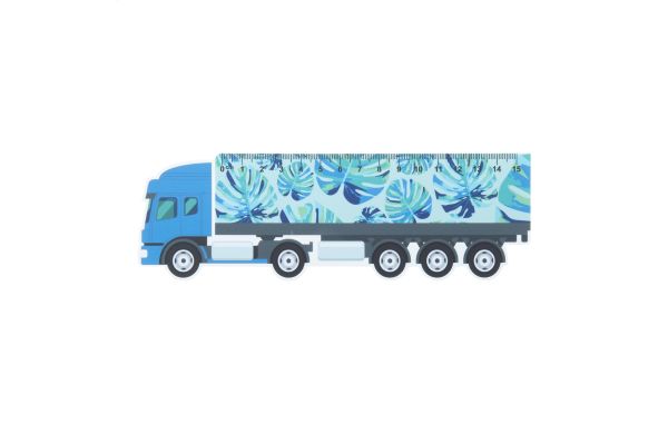 Lineal LKW, 15 cm Trucker 15, Weiss