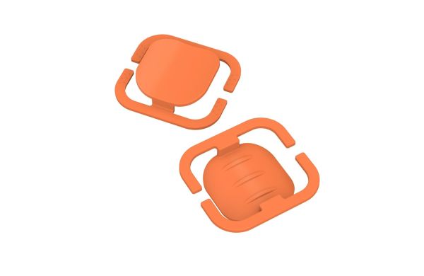 Maskenhalterung "Helm" 2er Set, orange