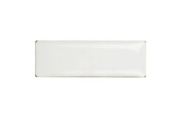 Metall Pin rechteckig 30x10mm, gold satin