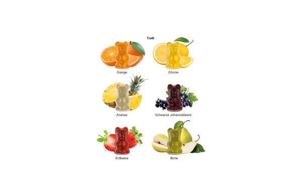 Minitüte 12 g Trolli vegane Fruchtgummi Bärchen