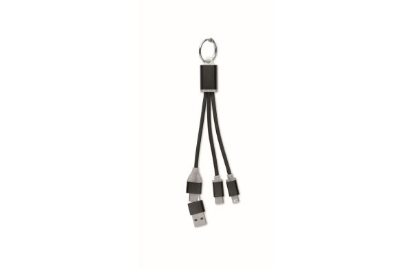BLUE 4in1 Ladekabel Typ-C - schwarz