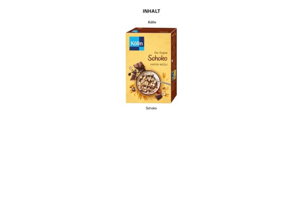Müslibecher, Kölln Orginal Schoko Hafer-Müsli