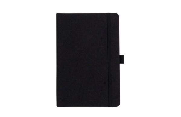 Notizbuch DIN A5 aus R-PET-Material, schwarz
