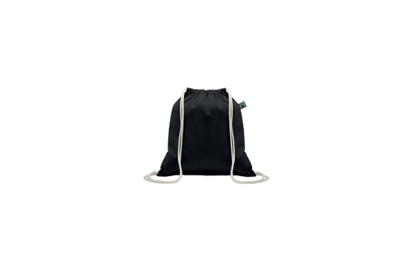 OSOLE DRAW COLOUR Kordelzugbeutel Fairtrade 180g, schwarz