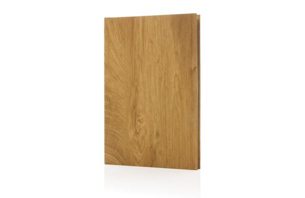 Kavana A5 Notizbuch mit Holz-Print/braun