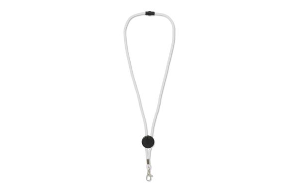 Paracord Lanyard, weiss