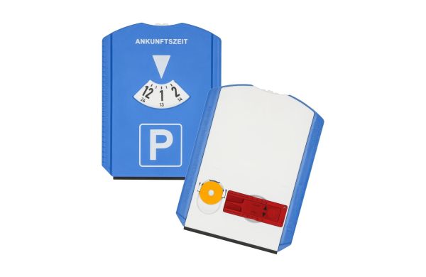 Parkscheibe "Profi", blau/weiss