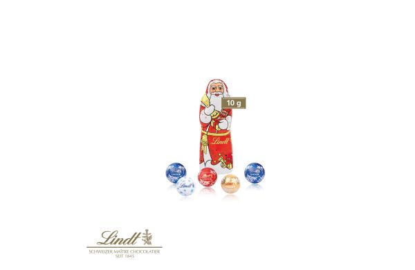 Präsent „Weihnachtsbaum“ mit Lindt Minis und Nikolaus