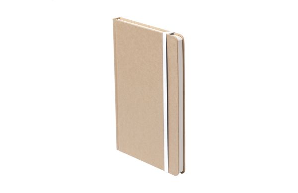 Prunus A5 Notizbuch, weiss/natur