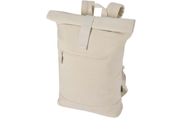 Recanvas 14” GRS recycelter Rolltop-Rucksack 16L, sandstone