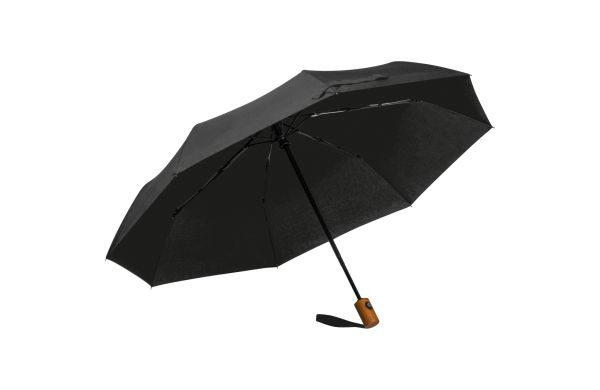 Regenschirm aus RPET - schwarz