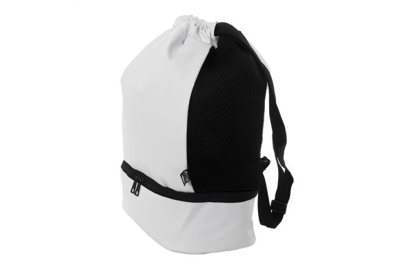 RPET drawstring bag Duodraw, weiß