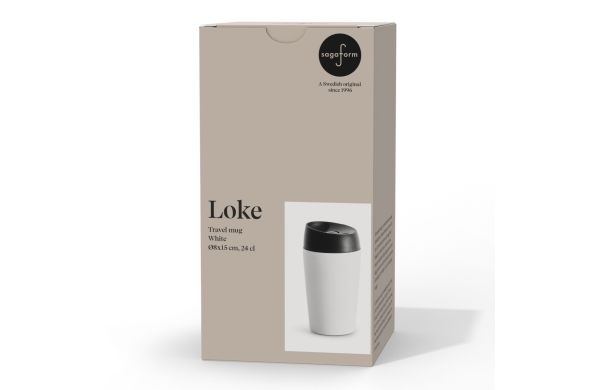 Sagaform Loke Reisebecher Farbe beschichtet 240ml, weiss