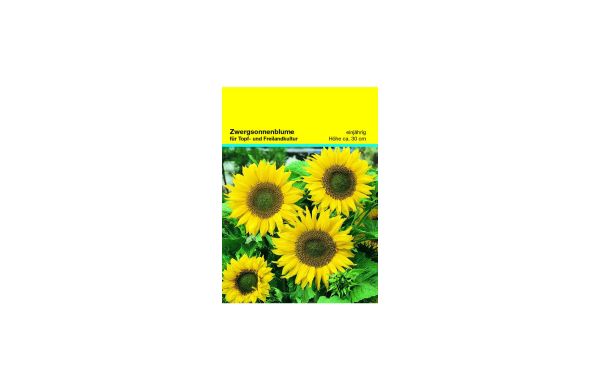 Samentütchen 82x114 mm, Zwergsonnenblume