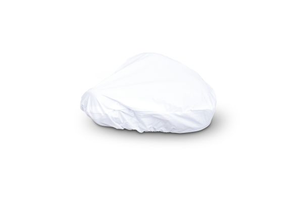 Sattelbezug Polyester, weiss
