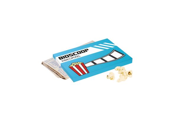 Schachtel Mikrowellen-Popcorn, Weiß