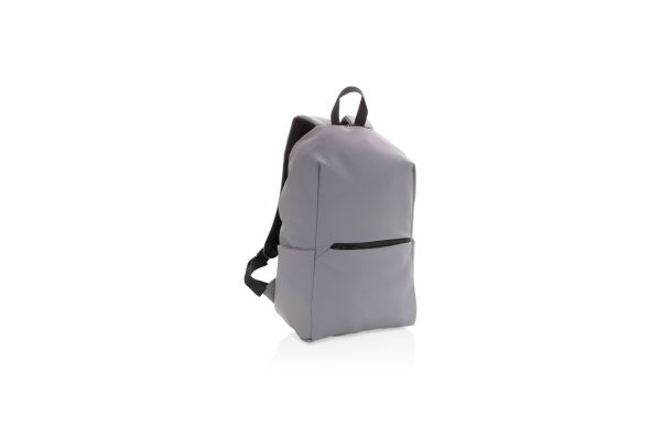 schicker pu 156 laptop-rucksack grau