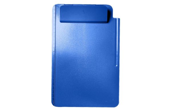 Schreibboard mit Anlegeleiste "DIN A5", blau