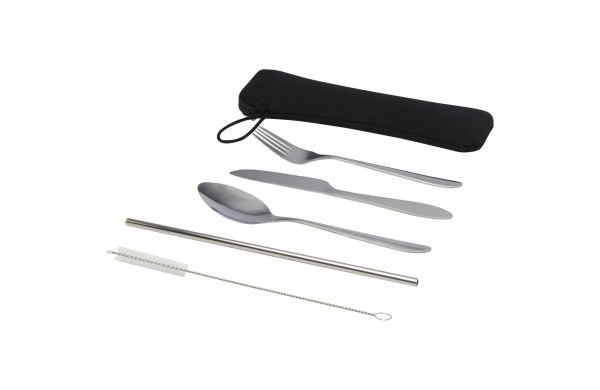 Sheen 5-teiliges Besteckset aus Edelstahl, silber