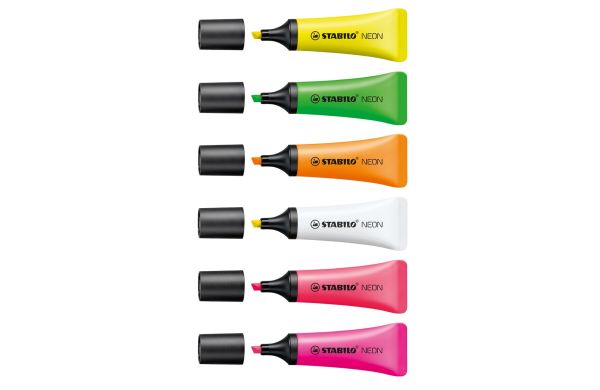 STABILO NEON 4er-Set Leuchtmarkierer
