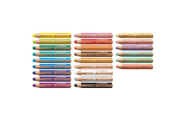 STABILO woody 3 in 1 Farbstift 3er-Set