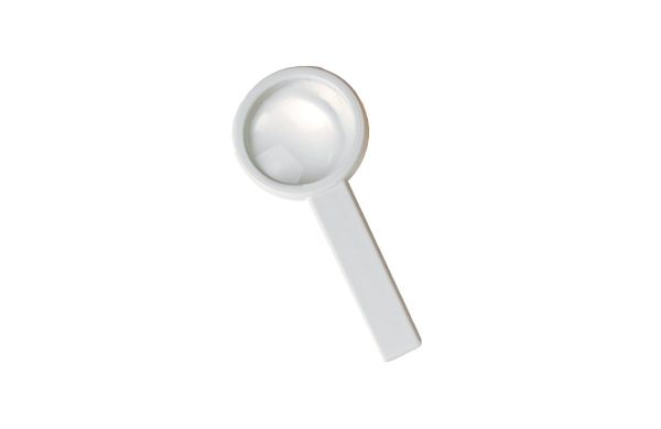 Stiellupe "Handle 3 x", weiss