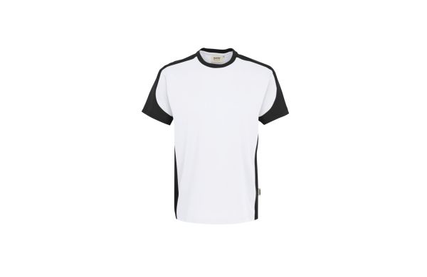 T-Shirt Contrast mit Funktionsgewebe 290 weiss-anthrazit XS