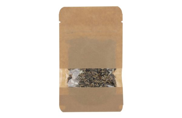 Tüte mit 4 Gramm Schnittblumensamen, braun