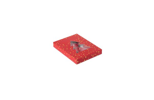 Teelichter-Set Zimtduft, Rot