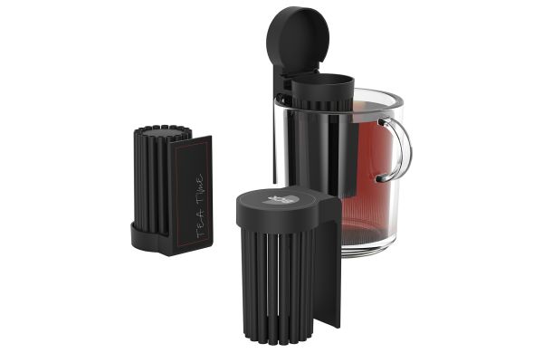 Teesieb, schwarz/schwarz