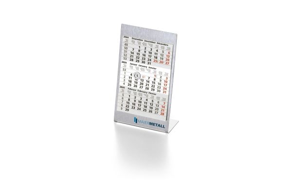 Aufstellkalender Edelstahl 2 Jahre